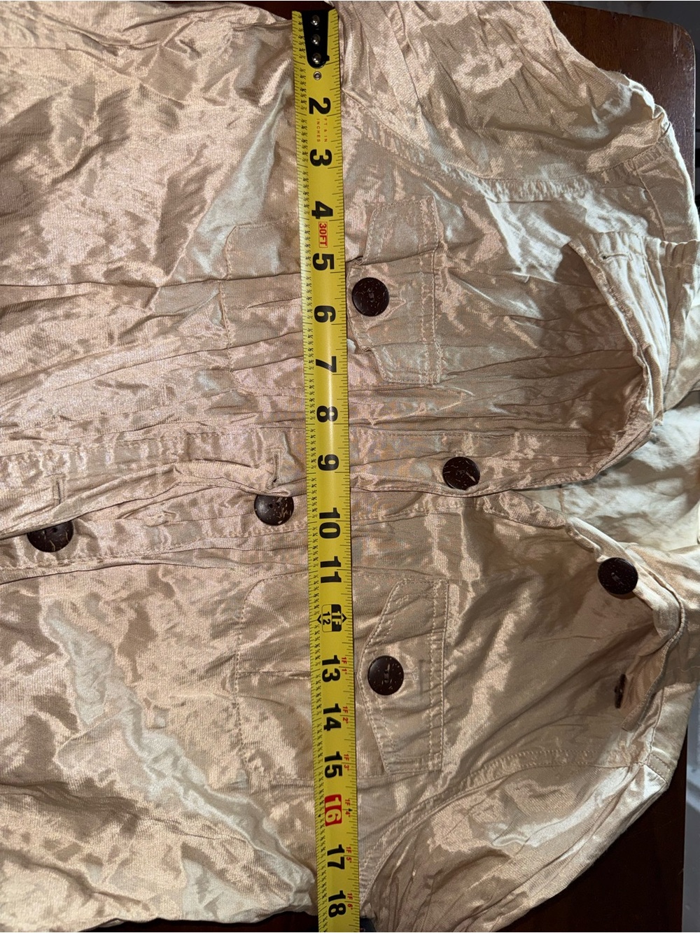 Ruby Rd. Metallic Champagne Utility Jacket - Picture 8 of 10